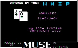 Advanced Blackjack Title Screen
